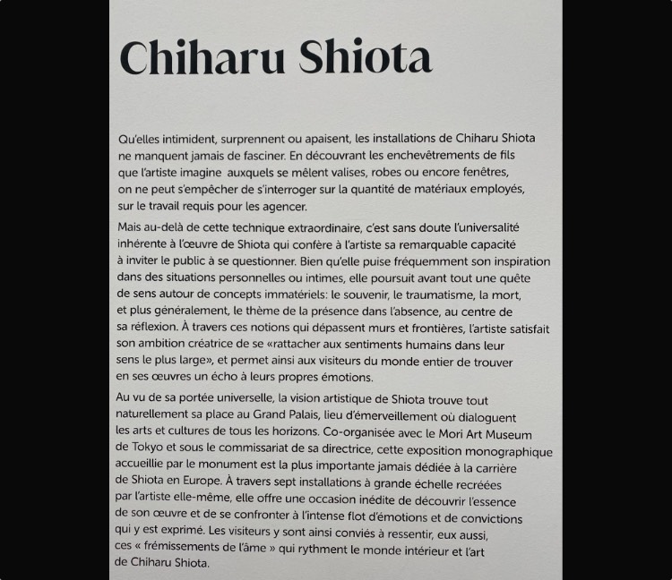 Chiharu Shiota – artiste japonaise vivant à Berlin
